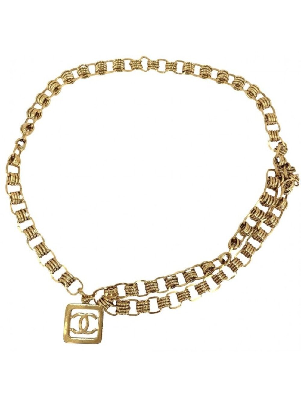 Chanel Belt CC Logo Chain Vintage 2 6 Gold Plated